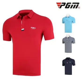 PGM Men Turn Down Collar Short Sleeve Golf T-Shirt Summer Breathable Dry-fit Tops Anti-sweat Men's Golf Sportswear D0773
PGM Men Turn Down Collar Short Sleeve Golf T-Shirt Summer Breathable Dry-fit Tops Anti-sweat Men's Golf Sportswear D0773