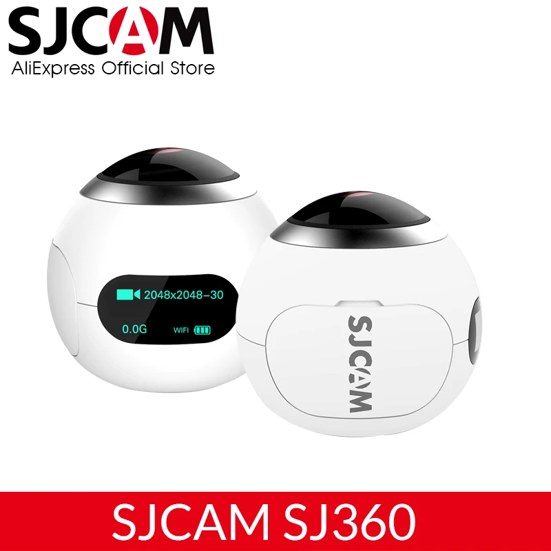 

New Arrival Original SJCAM SJ360 2K Wifi Mini Panoramic VR Camera 2048*2048 30fps Ultra HD 360*220 Degree Sport Action Camcorder