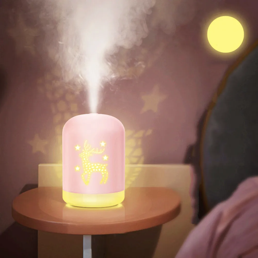 Super Quiet 340ml Deer Shape Ultrasonic Air Humidifier with Colorful Lights Usb Portable Cool Mist Atomizer Mist Maker Diffuser
Super Quiet 340ml Deer Shape Ultrasonic Air Humidifier with Colorful Lights Usb Portable Cool Mist Atomizer Mist Maker Diffuser