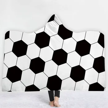Football Rugby Printed Cloak Hooded Blanket Thick Wearable Hat Blanket Bedding Nap Travel Kids Adults Throw 130x150cm/150x200cm
Football Rugby Printed Cloak Hooded Blanket Thick Wearable Hat Blanket Bedding Nap Travel Kids Adults Throw 130x150cm/150x200cm
