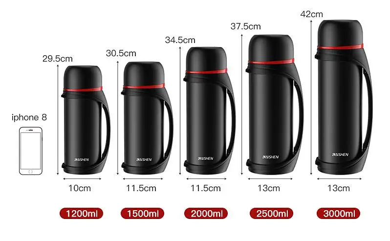 1200-3000ml Stainless Steel Travel Coffee Tea Vacuum Insulated Thermal Bottle Sports Outdoor Drink Water Bottle 24 Hours Thermo
1200-3000ml Stainless Steel Travel Coffee Tea Vacuum Insulated Thermal Bottle Sports Outdoor Drink Water Bottle 24 Hours Thermo