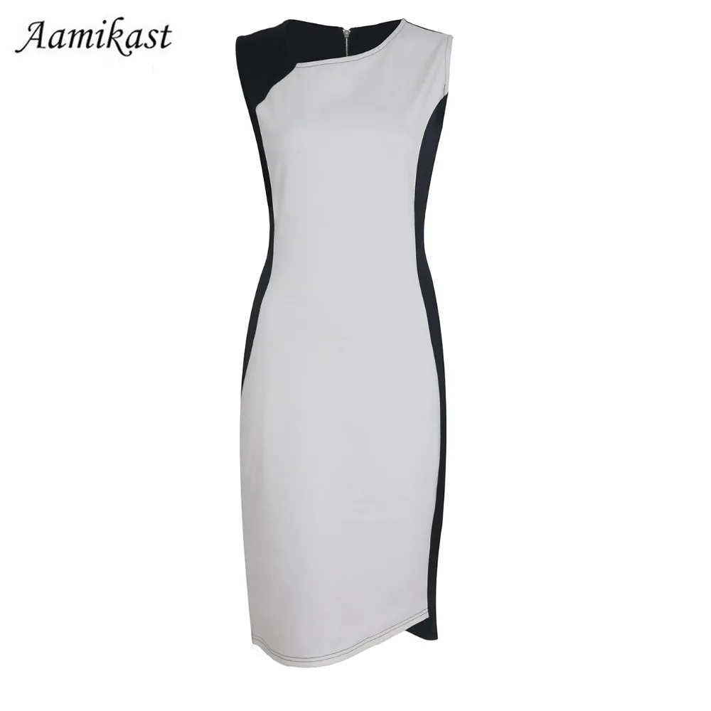 Wholesale New Fashion Patchwork O-neck Sleeveless Zipper Pencil Party Evening Women Dresses Size S M L XL XXL
Wholesale New Fashion Patchwork O-neck Sleeveless Zipper Pencil Party Evening Women Dresses Size S M L XL XXL