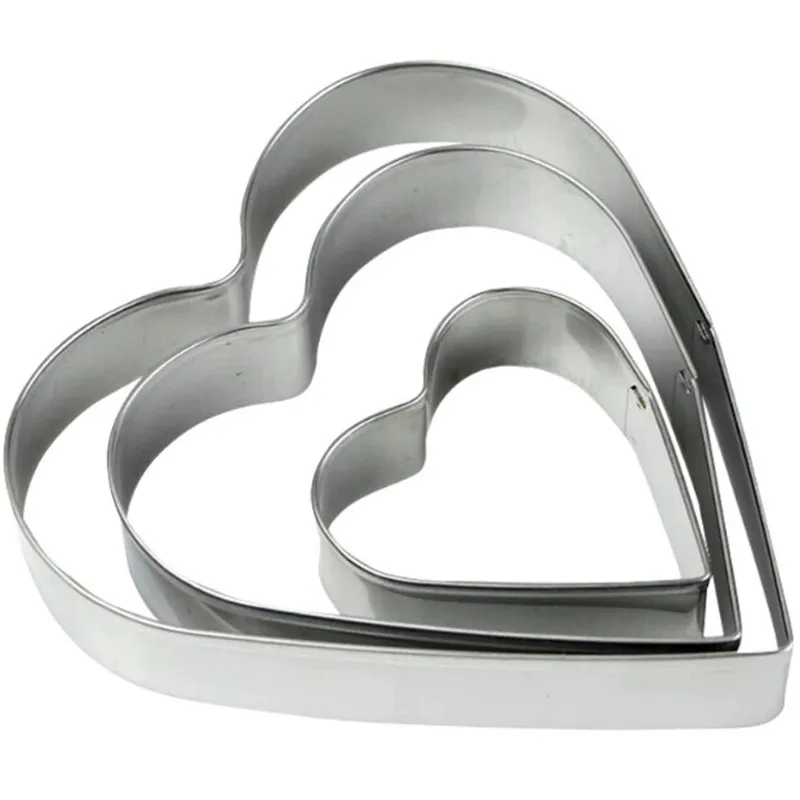 VOGVIGO 3PCS/SET Baking Mould Heart Shaped Cookie Cutter Stainless Steel Egg Mould Fondant Sugarcraft Cutter Biscuit DIY Mold
VOGVIGO 3PCS/SET Baking Mould Heart Shaped Cookie Cutter Stainless Steel Egg Mould Fondant Sugarcraft Cutter Biscuit DIY Mold