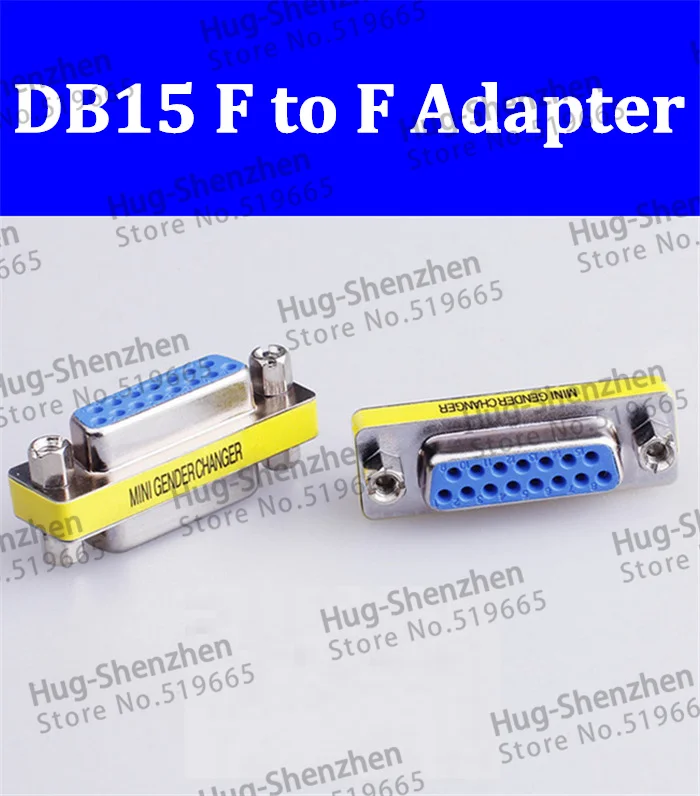 

Female to Female 2Row 7P+8P 15P Adapter 7P/8P DB15 Connector DB15P two Row data transmission protect joint 15P Connector 100pcs
