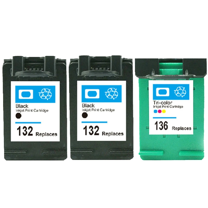 vilaxh 132 136 Compatible Ink Cartridge Replacement for HP 132 136 For Photosmart 2573 C3183 D5163 PSC 1513 Deskjet 5443 Printer
vilaxh 132 136 Compatible Ink Cartridge Replacement for HP 132 136 For Photosmart 2573 C3183 D5163 PSC 1513 Deskjet 5443 Printer
