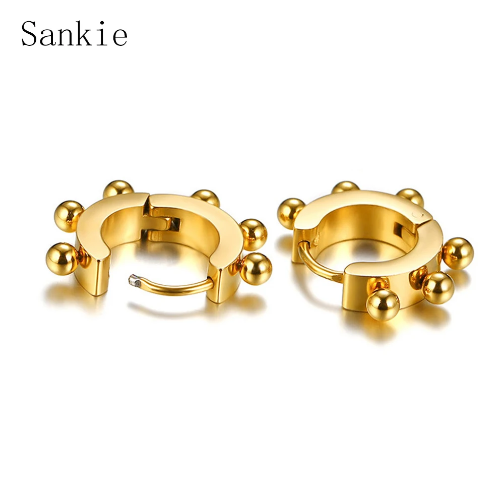 Sankie Trendy Small Ball Stud Earrings For Women Gold Color Stainless Steel Earings Fashion Geometric Earrings Jewelry Wholesale
Sankie Trendy Small Ball Stud Earrings For Women Gold Color Stainless Steel Earings Fashion Geometric Earrings Jewelry Wholesale