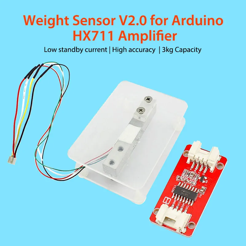 Elecrow Weight Sensor Load Cell Kits DIY Electronic Scales Weight for Arduino HX711 Amplifier Low Standby Current
Elecrow Weight Sensor Load Cell Kits DIY Electronic Scales Weight for Arduino HX711 Amplifier Low Standby Current