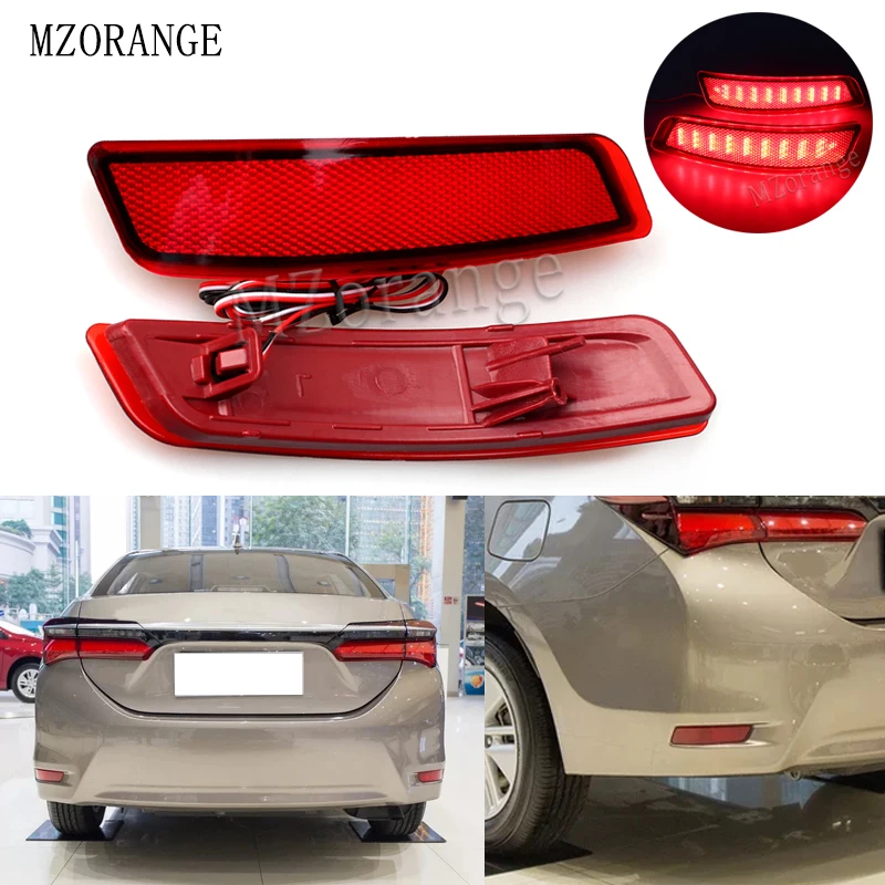 MZORANGE Tail lights For Toyota Corolla 2014 2015 2016 Led Rear Bumper Reflectors Light LED Turn Signal Light Brake Fog Lights 
MZORANGE Tail lights For Toyota Corolla 2014 2015 2016 Led Rear Bumper Reflectors Light LED Turn Signal Light Brake Fog Lights