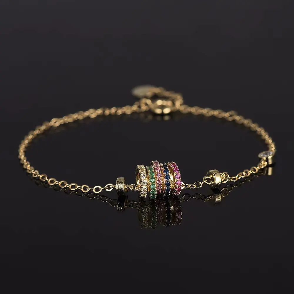 Classic Style Simple Gold Color Zircon Cylinder Bracelets for Women Delicate Chain Charm Bracelet Bohemian Jewelry ZK40
Classic Style Simple Gold Color Zircon Cylinder Bracelets for Women Delicate Chain Charm Bracelet Bohemian Jewelry ZK40