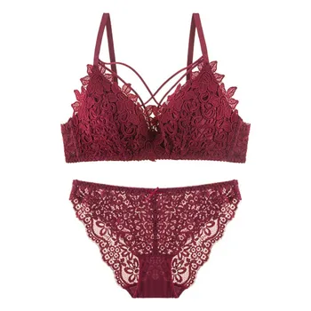 Women Sexy Bra Set Lace Lingerie Floral Push Up Bra and Brief Set Top Cotton Wire Free Solid Bras
Women Sexy Bra Set Lace Lingerie Floral Push Up Bra and Brief Set Top Cotton Wire Free Solid Bras