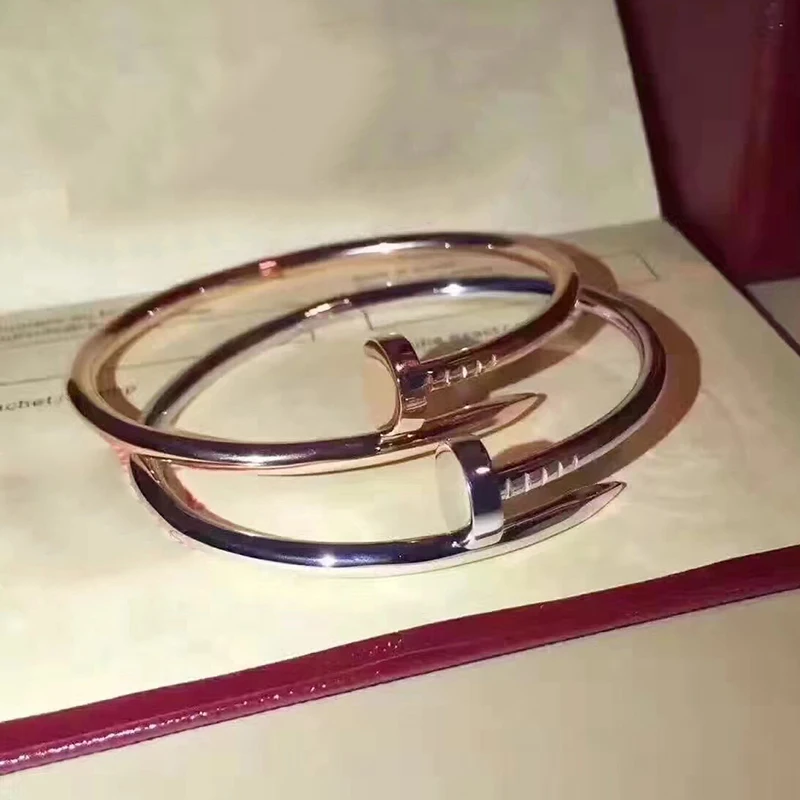 Hot Classic Brand Pure 925 Sterling Silver Jewelry For Women Fashion Nail Bangle Rose Gold Nail Bangle Wedding Party Jewelry
Hot Classic Brand Pure 925 Sterling Silver Jewelry For Women Fashion Nail Bangle Rose Gold Nail Bangle Wedding Party Jewelry