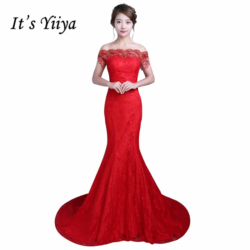 Real Photo Boat Neck Mermaid Train Wedding Dresses Cheap Red White Trailing Bride Frocks Custom Made Vestidos De Novia XXN156
Real Photo Boat Neck Mermaid Train Wedding Dresses Cheap Red White Trailing Bride Frocks Custom Made Vestidos De Novia XXN156