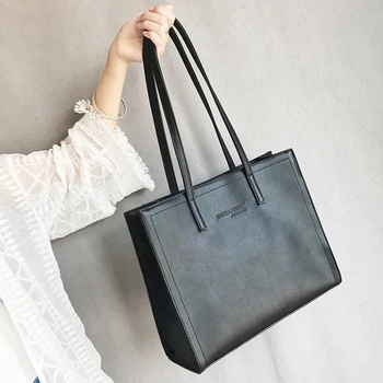 2018 New Women Shoulder Bag Large Capacity Casual Tote Bag Pu Leather Black Female Handbags Ins Hot Sale Lady Handbag
2018 New Women Shoulder Bag Large Capacity Casual Tote Bag Pu Leather Black Female Handbags Ins Hot Sale Lady Handbag