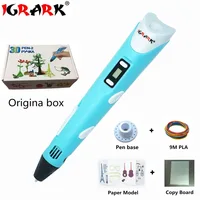 IGRARK Magic 3d printer pen Drawing pen With 3Color PLA filaments 3D Printing 3d pens for kids best Christmas gifts image
