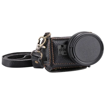 PULUZ for GoPro HERO6 /5 Litchi Texture Genuine Leather Housing Case with Set Key Hole & Neck Strap & 52mm UV Lens
PULUZ for GoPro HERO6 /5 Litchi Texture Genuine Leather Housing Case with Set Key Hole & Neck Strap & 52mm UV Lens