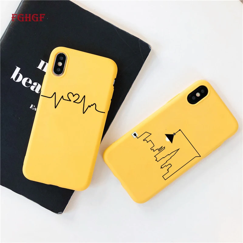 FGHGF Phone Soft Cases For iphone XR X XS MAX Cover Yellow Silicone Back Cover for iphone 6 7 8 6s plus 5 5s se Case capa
FGHGF Phone Soft Cases For iphone XR X XS MAX Cover Yellow Silicone Back Cover for iphone 6 7 8 6s plus 5 5s se Case capa