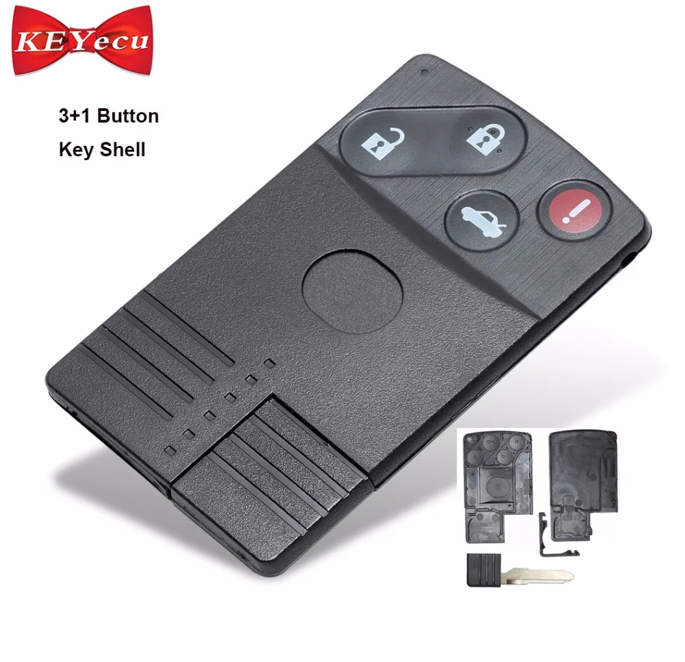 KEYECU Smart Card Remote Key Case Shell Fob for MAZDA CX-9 RX8 5 6 CX-7 Miata 4 Button
KEYECU Smart Card Remote Key Case Shell Fob for MAZDA CX-9 RX8 5 6 CX-7 Miata 4 Button