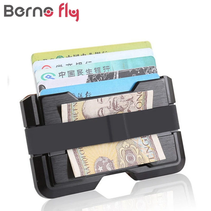 BERNO FLY Brand Metal Men Card Holder RFID Aluminium Alloy Credit Card Holder PU Leather Wallet Antitheft Men Wallets Card Case
BERNO FLY Brand Metal Men Card Holder RFID Aluminium Alloy Credit Card Holder PU Leather Wallet Antitheft Men Wallets Card Case