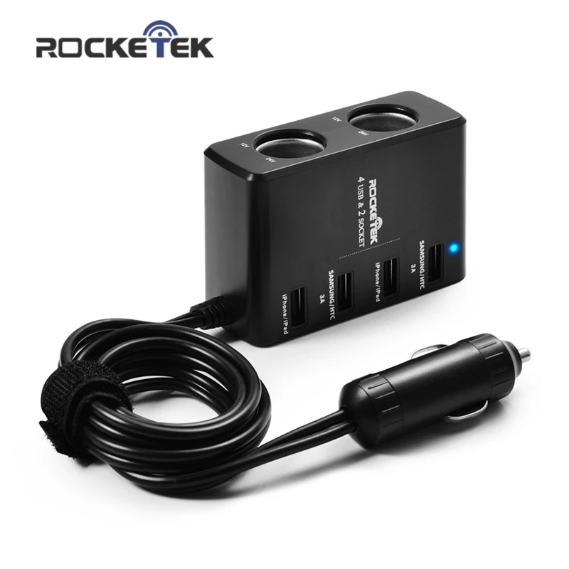 Rocketek multi usb car charger smart IC 4 USB 6A 2 Socket Cigarette Lighter phone adapter accessories for samsung car-charger
Rocketek multi usb car charger smart IC 4 USB 6A 2 Socket Cigarette Lighter phone adapter accessories for samsung car-charger