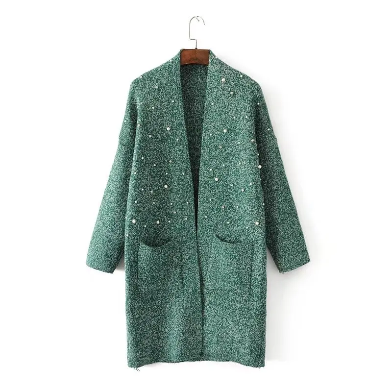 New 2018 Women Long Pearl Cardigans loose Sweater Long Sleeve Open Stitch Knit Cardigans V neck Jacket Soft Warm Coat Poncho
New 2018 Women Long Pearl Cardigans loose Sweater Long Sleeve Open Stitch Knit Cardigans V neck Jacket Soft Warm Coat Poncho