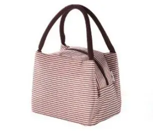 Fashion Women Portable Lunch Bag Canvas Stripe Bags Thermal Food Picnic Lunch Bags Kids Lunch Box Bag Tote
Fashion Women Portable Lunch Bag Canvas Stripe Bags Thermal Food Picnic Lunch Bags Kids Lunch Box Bag Tote