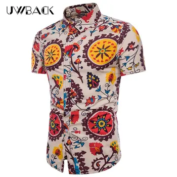 Uwback Men Causal Shirts Short Sleeve Printed Floral Hawaiian Shirts For Men 2018 Summer Fashion Beach Shirt Plus Size 5XL XA580
Uwback Men Causal Shirts Short Sleeve Printed Floral Hawaiian Shirts For Men 2018 Summer Fashion Beach Shirt Plus Size 5XL XA580