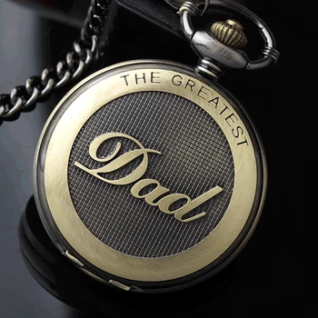 Vintage DAD Quartz Pocket Watch Necklace Pendant Clock With Chain Fathers' Day Birthday Gift Clock with Box
Vintage DAD Quartz Pocket Watch Necklace Pendant Clock With Chain Fathers' Day Birthday Gift Clock with Box