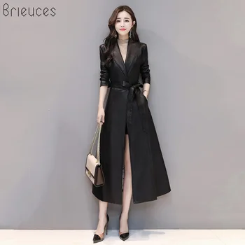 2018 new X-Long Leather Jacket Women Fashion Female Plus Size 4XL Turn Down Collar Single Button Belt Leather Coat Outerwear
2018 new X-Long Leather Jacket Women Fashion Female Plus Size 4XL Turn Down Collar Single Button Belt Leather Coat Outerwear