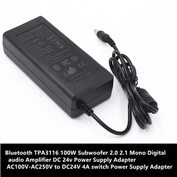 Bluetooth TPA3116 100W Subwoofer 2.0 2.1 Mono Digital audio Amplifier DC24v Power Adapter DC 24V 4A switch Power Supply Adapter
Bluetooth TPA3116 100W Subwoofer 2.0 2.1 Mono Digital audio Amplifier DC24v Power Adapter DC 24V 4A switch Power Supply Adapter