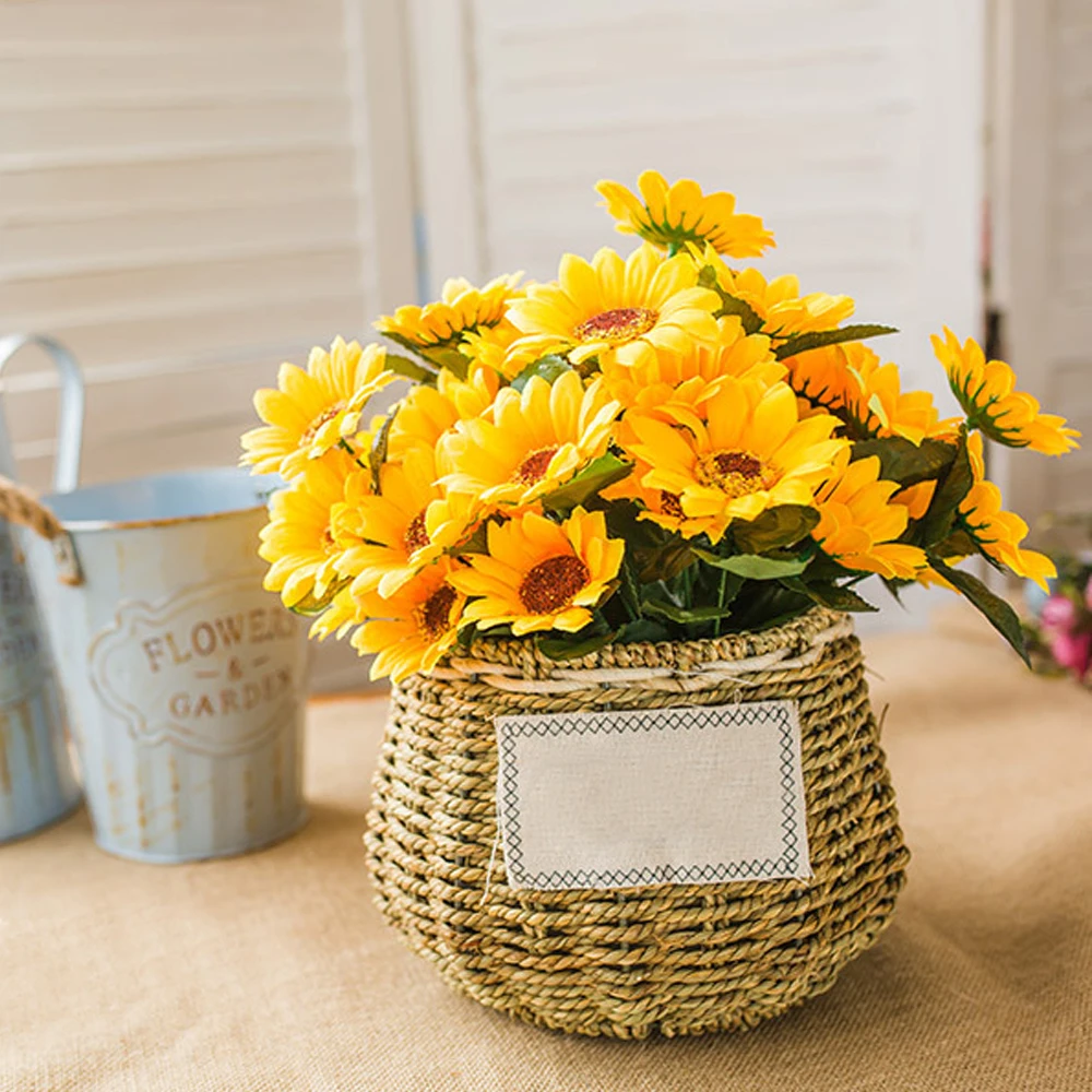 Artificial Home Decora Flowers 7 Head Silk Sunflower Wedding Floral Bouquet Fake Simulation Flower Home Party Desk Decor Fake
Artificial Home Decora Flowers 7 Head Silk Sunflower Wedding Floral Bouquet Fake Simulation Flower Home Party Desk Decor Fake