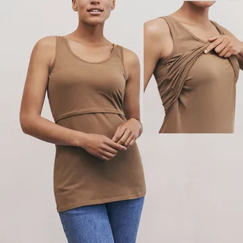 Fashion Maternity Nursing Tank Top Summer Sleeveless Camisole Feeding T-shirt Pregnant women's Breastfeeding Clothings
Fashion Maternity Nursing Tank Top Summer Sleeveless Camisole Feeding T-shirt Pregnant women's Breastfeeding Clothings