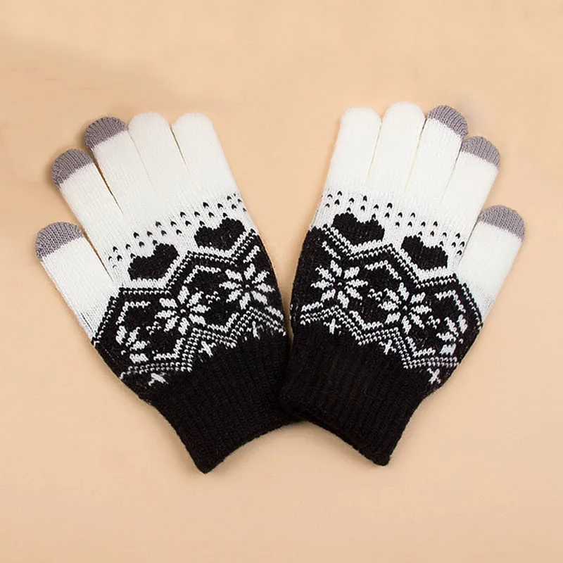 Women Knitted Gloves Magic Touch Screen Gloves Men Female Stretch Knit Mittens Winter Autumn Snowflake Glove Snow Guantes Warmer
Women Knitted Gloves Magic Touch Screen Gloves Men Female Stretch Knit Mittens Winter Autumn Snowflake Glove Snow Guantes Warmer