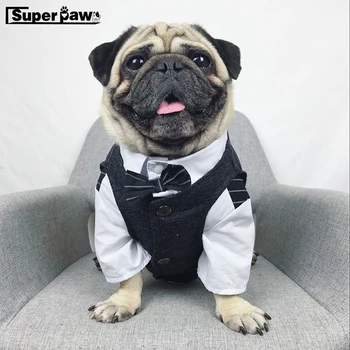 Pet Dog Clothes Wedding Party Vest Suits For Small Medium Dogs French Bulldog Pug Jacket Chihuahua Hoodie Coat Costume BNC01 
Pet Dog Clothes Wedding Party Vest Suits For Small Medium Dogs French Bulldog Pug Jacket Chihuahua Hoodie Coat Costume BNC01