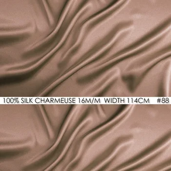 CISULI 100% SILK CHARMEUSE SATIN Fabric 114cm width 16momme Pure Silk Fabric Wedding Dress Fabrics Wholesale No.88 Pinkish Tan
CISULI 100% SILK CHARMEUSE SATIN Fabric 114cm width 16momme Pure Silk Fabric Wedding Dress Fabrics Wholesale No.88 Pinkish Tan