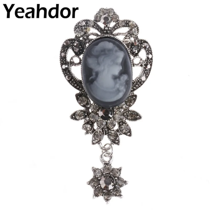 Womens Ladies Vintage Rhinestone Cameo Beauty Lady Picture Pin Brooches Brooch Jewelry for Women Bridesmaid Brides Wedding Gifts
Womens Ladies Vintage Rhinestone Cameo Beauty Lady Picture Pin Brooches Brooch Jewelry for Women Bridesmaid Brides Wedding Gifts