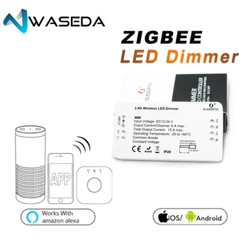 WASEDA ZIGBEE brug Led Controller RGB CCT dimmer strip Controller DC12/24 V comptible met amazon echo plus tint zll standaard
WASEDA ZIGBEE brug Led Controller RGB CCT dimmer strip Controller DC12/24 V comptible met amazon echo plus tint zll standaard