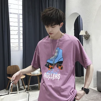 Korean Street Style Fashion Printing Letter Short Sleeve Super Handsome Youthful Round Neck T-shirt Mens Casual Half-sleeved
Korean Street Style Fashion Printing Letter Short Sleeve Super Handsome Youthful Round Neck T-shirt Mens Casual Half-sleeved
