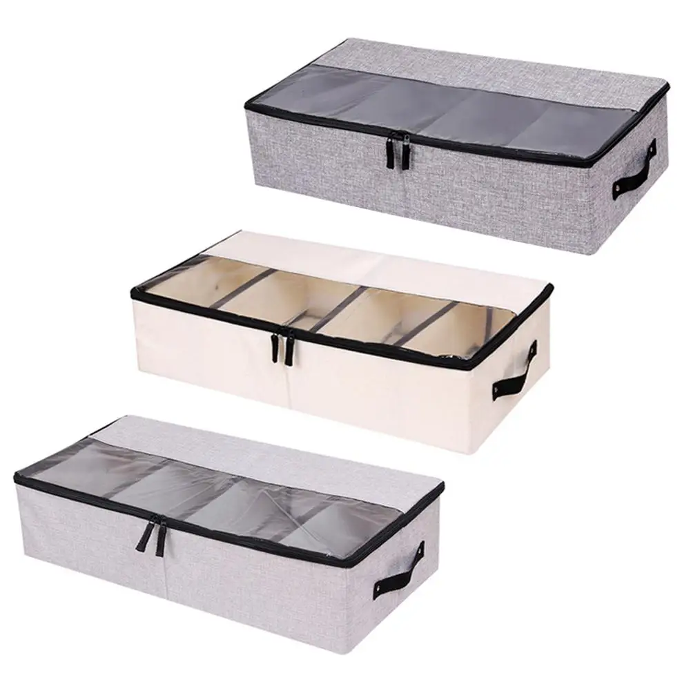 Foldable Storage Box Compartment Shoe Box Storage Bag Thick Fabric Transparent Dust Proof Bed Bottom Shoe Storage Box
Foldable Storage Box Compartment Shoe Box Storage Bag Thick Fabric Transparent Dust Proof Bed Bottom Shoe Storage Box
