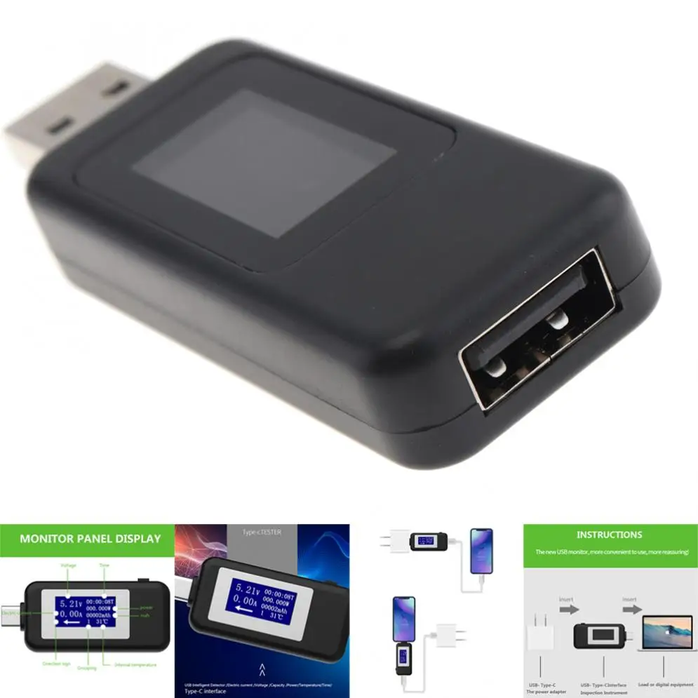 KWS-MX18 10 in1 LCD Digital Display USB Tester Voltage Current Tester Power Meter Timing Ammeter USB Charger Tester Detector
KWS-MX18 10 in1 LCD Digital Display USB Tester Voltage Current Tester Power Meter Timing Ammeter USB Charger Tester Detector