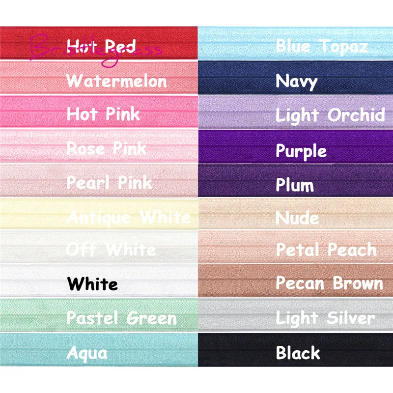 BRISTLEGRASS Wholesale 50 Yard 3/4" 20mm Solid Shiny FOE Fold Over Elastic Spandex Band Hair Tie Headband Dress Lace Trim Sewing
BRISTLEGRASS Wholesale 50 Yard 3/4" 20mm Solid Shiny FOE Fold Over Elastic Spandex Band Hair Tie Headband Dress Lace Trim Sewing
