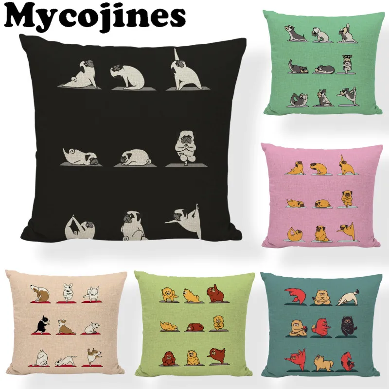 45*45cm Fanny Pet Dog Yoga Pillow Case European Bull Terrier Golden Retriever Dachshund Dog Schnauzer Decorate House Living Room
45*45cm Fanny Pet Dog Yoga Pillow Case European Bull Terrier Golden Retriever Dachshund Dog Schnauzer Decorate House Living Room