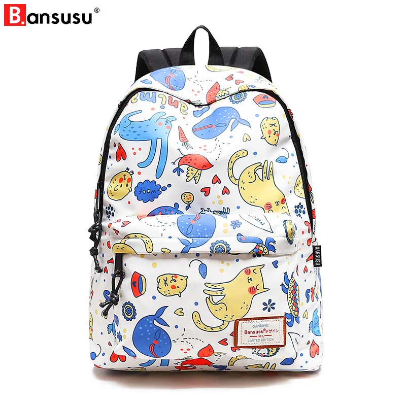 Bansusu Style Soft Fabric Fashion Backpack Female Design School Backpack For Girls Animal print Backpack Women Travel backpack
Bansusu Style Soft Fabric Fashion Backpack Female Design School Backpack For Girls Animal print Backpack Women Travel backpack