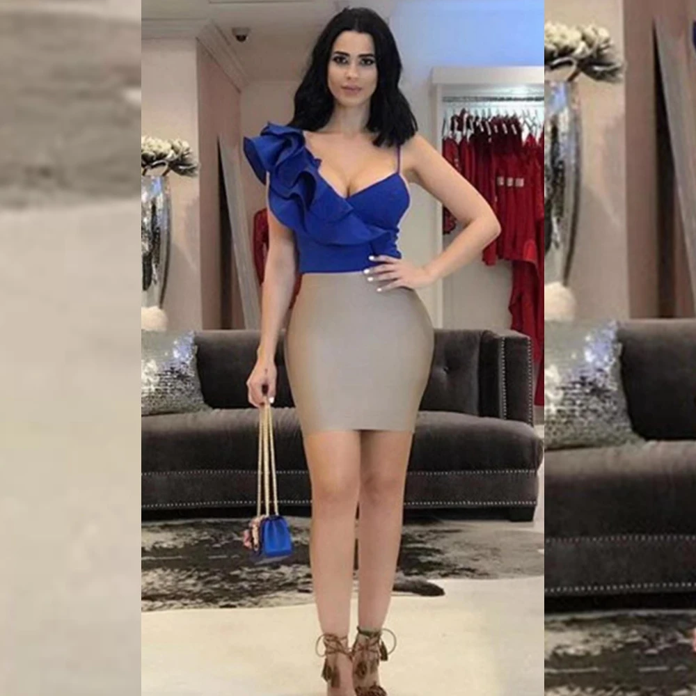 New Arrive 2018 Fashion Two 2 Pieces Sext Women Ruffles Sexy V Neck Spaghetti Strap Bandgae Dress Patchwork Vestidos Club Festa
New Arrive 2018 Fashion Two 2 Pieces Sext Women Ruffles Sexy V Neck Spaghetti Strap Bandgae Dress Patchwork Vestidos Club Festa
