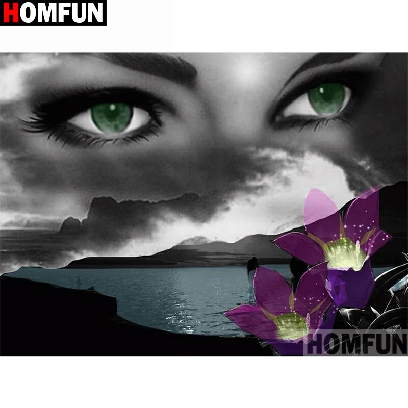 HOMFUN Full Square/Round Drill 5D DIY Diamond Painting "Eye flower" 3D Embroidery Cross Stitch 5D Home Decor A15032
HOMFUN Full Square/Round Drill 5D DIY Diamond Painting "Eye flower" 3D Embroidery Cross Stitch 5D Home Decor A15032