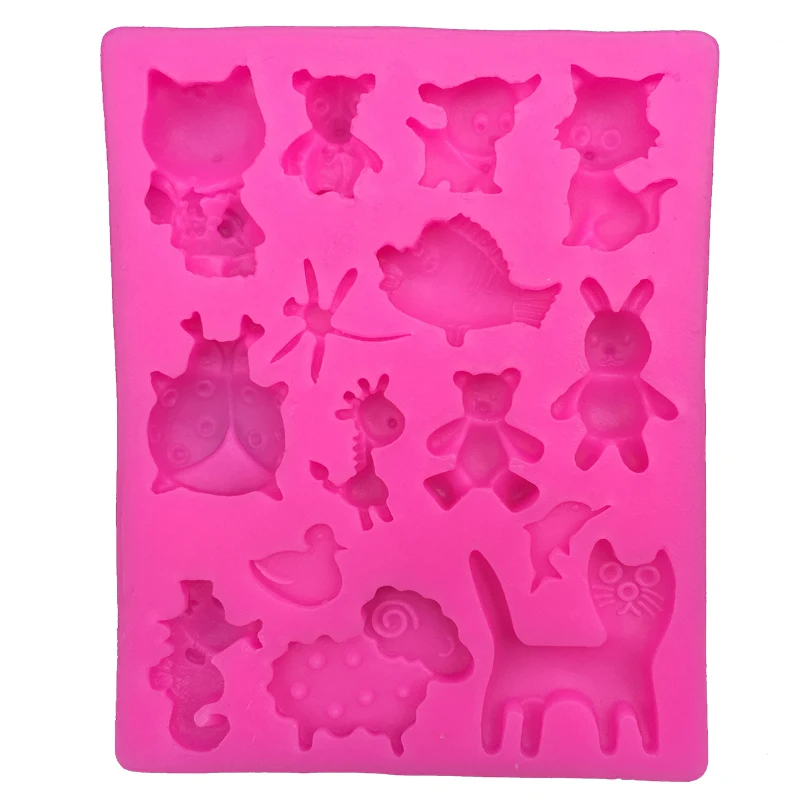 Cartoon bear cat animal Shape fondant cake silicone moulds chocolate jelly pastry candy Clay decoration kitchen Baking tool 0192
Cartoon bear cat animal Shape fondant cake silicone moulds chocolate jelly pastry candy Clay decoration kitchen Baking tool 0192