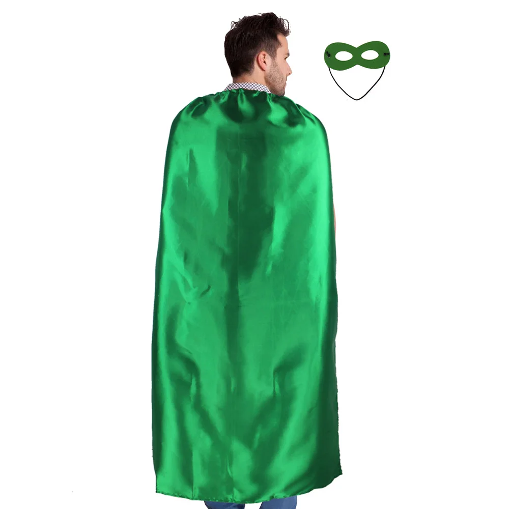 140*90 cm Adult green superhero cape with mask for birthday party decoration men costume capes Christmas costume dress up
140*90 cm Adult green superhero cape with mask for birthday party decoration men costume capes Christmas costume dress up