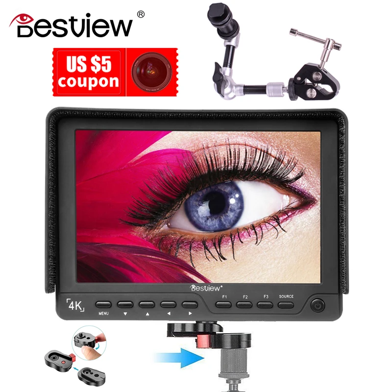 Bestview S7 4K 7 inch 1920*1200 HDMI HD High-quality video camera monitor for ZHIYUN Crane 2/DJI RONIN S/FEIYU Gimbal 
Bestview S7 4K 7 inch 1920*1200 HDMI HD High-quality video camera monitor for ZHIYUN Crane 2/DJI RONIN S/FEIYU Gimbal