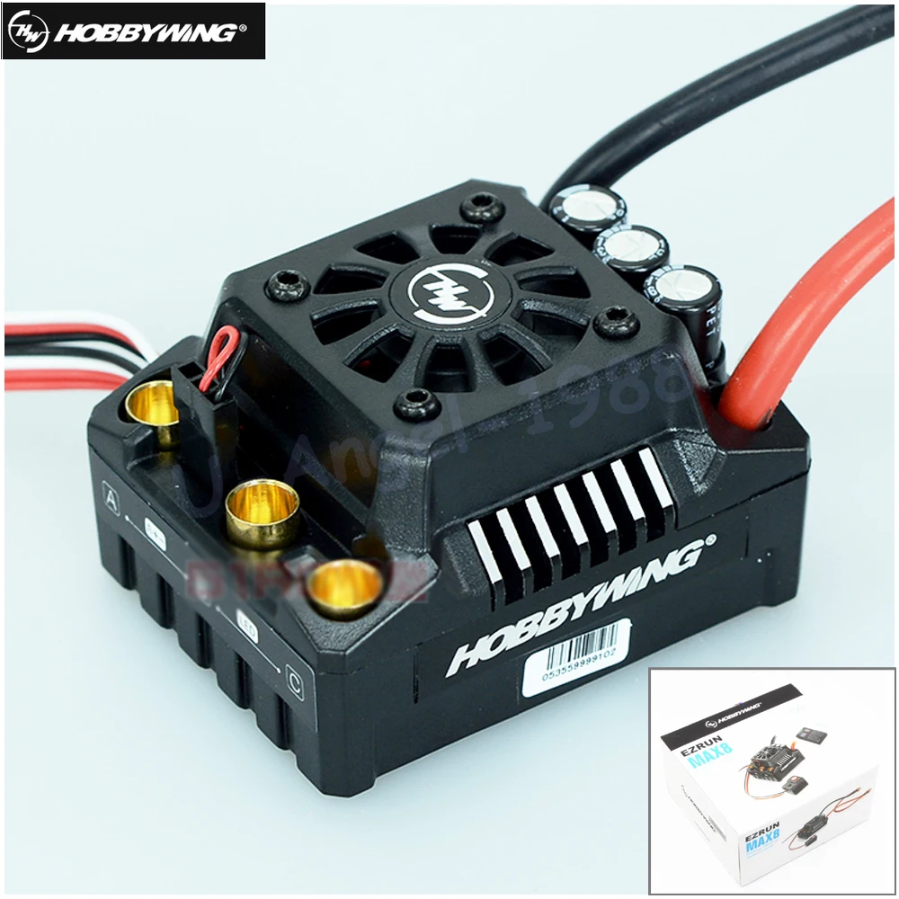 Hobbywing EZRUN Max8 V3 150A Waterproof Brushless ESC TRX PLUG T PLUG For RC 1/8 Traxxas E-REVO+Box
Hobbywing EZRUN Max8 V3 150A Waterproof Brushless ESC TRX PLUG T PLUG For RC 1/8 Traxxas E-REVO+Box