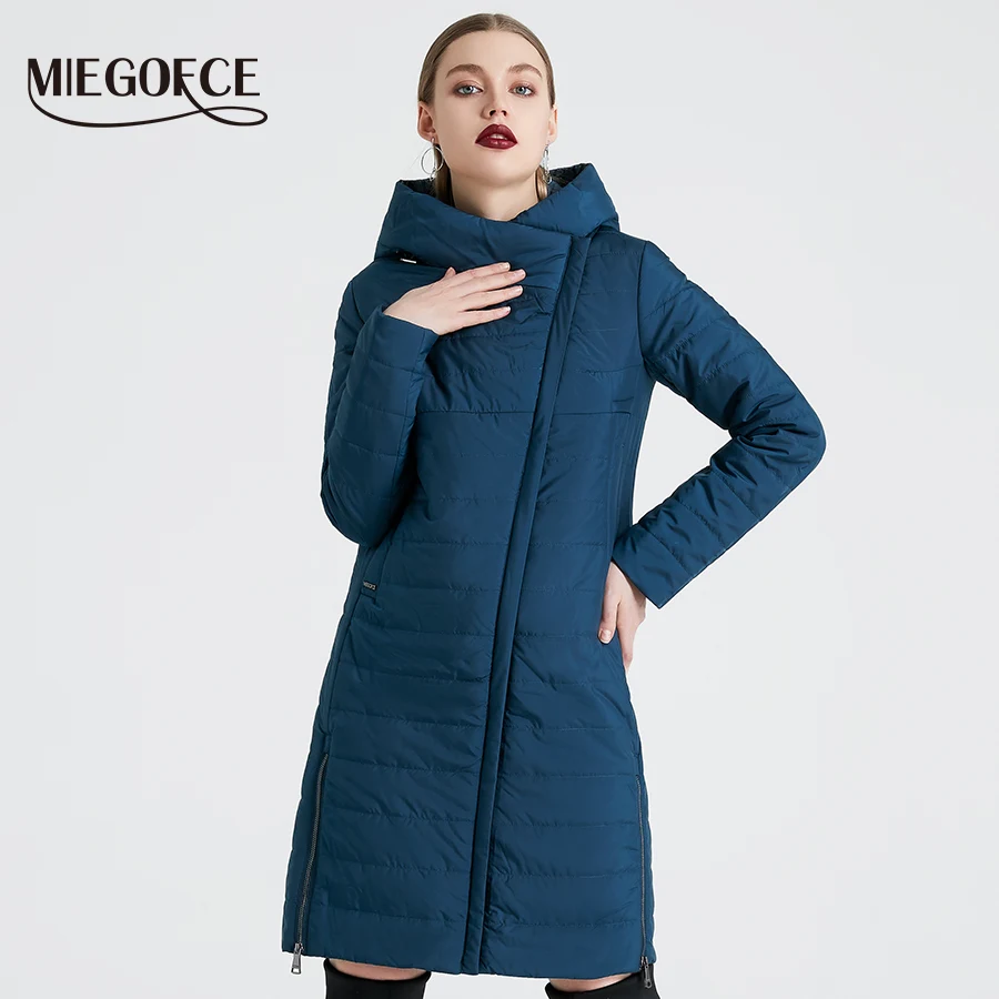 MIEGOFCE 2019 Spring Women Jacket With A Curve Zipper Women Coat High Quality Thin Cotton Padded Jacket Women's Warm Parka Coat
MIEGOFCE 2019 Spring Women Jacket With A Curve Zipper Women Coat High Quality Thin Cotton Padded Jacket Women's Warm Parka Coat