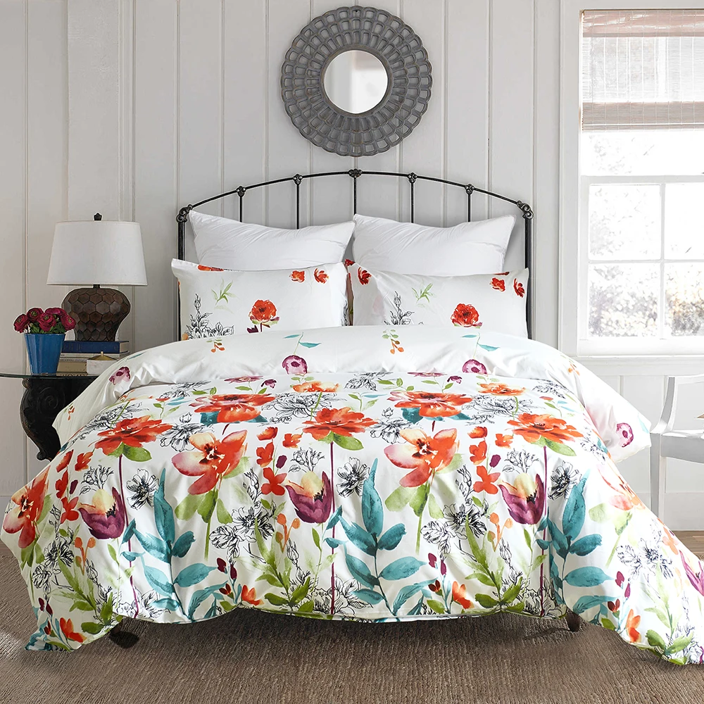 Floral-Printing-Duvet-Cover-with-Pillowcases-Pastoral-Style-Bedding-Set-Twin-Queen-King-Size-Bed-Set-Single-Double-Bed-Linen